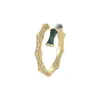 Anillo Abierto Ajustable de Zirconia con Goteo de Aceite Rojo de Angola para Mujer, Anillo de Dedo Índice Microincrustado de Nuevo Estilo Chino de Nicho