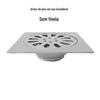 Ralo de piso em aço inoxidável 304 2mm dn50 vaso sanitário banheiro máquina de lavar uso duplo varanda quadrado anti-odor fabricantes de ralos de piso