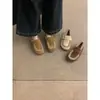Zapatos peludos para mujer sin cordones, colección otoño/invierno 2025, estilo retro, gamuza, cálidos, forrados de felpa, cómodos sin cordones estilo Birkenstock