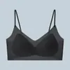 Sujetador Invisible Sin Costuras de Tirante Fino para Mujeres con Pechos Pequeños, Push-Up, No Transparente, Sensación Fresca, Sujetador Ultra Fino