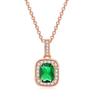 Conjunto de Joias de Noivado de Zircônia Colorida Europeia e Americana para Mulheres Brincos de Pino Quadrados Colar com Pingente Pulseira Ajustável Atacado Transfronteiriço