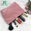 Bolsa de Maquiagem de Veludo para Mulheres, Cor Lisa, Grande Capacidade, Necessaire, Estojo de Lápis, Troco, Celular, Bolsa de Mão, Armazenamento Versátil