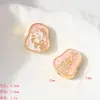 Novos Acessórios de Gato da Sorte Roxo com Furo Vertical para Primavera, Borboleta Flor Unicornio Banhado a Ouro Tradicional Acessórios para Pulseira DIY Atacado