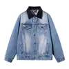 2026 Nueva Chaqueta de Mezclilla Vintage de Alta Calidad, Corte Holgado, 100% Algodón, Marca de Moda Estilo Americano, Hombro Normal, Corte Holgado