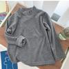 Terciopelo alemán para niños, camiseta básica versátil de cuello alto, otoño e invierno, ropa infantil para hombres y mujeres, camiseta de manga larga para bebés y niños, abrigo de otoño