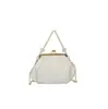 Bolsa de Pérolas 2026 Novo Estilo Bolsa de Mão concha Bolsa Pequena de Corrente de Metal Bolsa de Cheongsam com Contas Bolsa Transversal Fashion