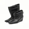 Nuevas botas de caballero de otoño, botines estilo retro Martin para mujer, botines cortos de moda de punta fina con tacón grueso medio para otoño e invierno