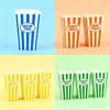 Cajas de palomitas de maíz desechables baratas al por mayor, empaque de palomitas de maíz de papel biodegradable de grado alimenticio