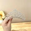 Peine para el cabello de niños, accesorio de corona, tocado de boda para estudio fotográfico, peine para el cabello con pedrería, accesorio para el cabello, corona de princesa de perlas al por mayor