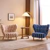 American Pastoral Single Sofá Cadeira Quarto Varanda Homestay Recepção Estilo Japonês Internet Celebridade Retro Luz Luxo Cadeira Preguiçosa Sofá