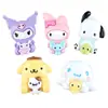 Copo de Água Melody Sanrio Copo de Enxaguante Bucal Caixa de Armazenamento Desenho Animado Decoração DIY Kuromi Pacha Cachorro Material de Patches
