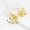 Pulsera Charm Colgante Zodiaco Caballo Chapado en Oro de 14K Conserva el Color Collar con Cordón Trenzado de Cuentas Colgante Accesorios de Joyería DIY D177