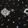 Sudadera con Capucha y Orejas de Dibujos Animados Cielo Estrellado Completo para Hombre Hip Hop Tendencia Callejera Chaqueta Deportiva Casual Holgada Primavera/Otoño