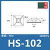 Soporte de Sujetacables Adhesivo con Descuento Hs-100/101S/101/102 Respaldo Adhesivo Negro y Blanco, Especificaciones Completas para Cables
