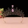 Corona de Cumpleaños Dieciochoañero Adulto Ceremonia Hada Novia Adorno para la Cabeza Celebridad de Internet Princesa de 18 años Novia Regalo Corona Negra