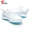 Zapatillas nuevas para mujer de golf suela de goma antideslizante transpirables sin clavos impermeables agarre cómodo hebilla giratoria fuerte