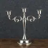 Portavelas Estilo Europeo para Sala de Estar en Casa, Lujo Ligero Tres Cabezas Creativo Boda Cinco Retro Romántico Portavelas Decoración para Cena a la Luz de Velas