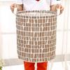 Cesto de Armazenamento de Roupa Suja de Loja de Departamento Doméstico Dobrável Impermeável Cesto de Roupa Suja Cesto de Armazenamento de Tecido de Algodão e Linho Balde de Armazenamento Cesto de Exibição de Brinquedos