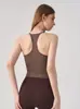 Chaleco de Yoga Transfronterizo para Mujer a Prueba de Impactos Reafirmante Moldeador con Copas Fijas Ropa Exterior para Correr Entrenamiento Fitness Espalda Bonita Ropa Interior Deportiva