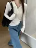 Suéter de Punto de Seda y Lana Estilo Coreano Ajustado con Cuello Polo, Top Base Adelgazante para Mujer, Nuevo de Otoño 2026