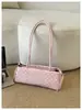 2026 Bolsa de Ombro Único Estilo Ballet Verão Bolinhas Renda Laço Grande Capacidade Fresca Nova Doce Baguette de Ombro Bolsa de Axila