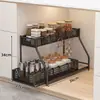 Estante de Almacenamiento para Fregadero de Cocina del Hogar Gabinete Deslizante Estante Deslizante por Capas Cesta Deslizante Estante de Almacenamiento para Platos de Fregadero Condimentos