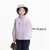 Ropa para niños Nuomi Wanzi chaqueta cortavientos para niñas modelo de otoño 2026 chaqueta con capucha cortavientos para exteriores para niños versátil