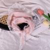 Turbante Calado Tejido Estilo Francés para Mujer, Estilo Pastoral 2025 Nuevo Pañuelo Triangular Diadema Accesorio para el Cabello