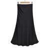 Saia de cetim acetato estilo europeu e americano para as mulheres 2023 outono novo quente menina sexy drape A- linha fishtail vestido