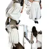 Falda de Maternidad Blanca de Media Longitud Verano 2026 Estilo Nuevo Línea A Adelgazante Estilo Coreano Elegante Fluida de Longitud Media para Mujeres Petites