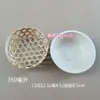 Cuenco de Hielo de Bambú, Cuenco Tejido de Bambú para Helado, Cuenco para Postres, Cuenco para Helado, Cesta de Bambú, Hielo Raspado, Flor de Nieve de Hielo, Pasta de Taro, Ver Descripción