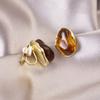 Pendientes de Clip Elegantes y Versátiles para Mujeres Sin Perforaciones, Adecuados para el Viaje Diario, con un Toque de Lujo Ligero de Alta Gama, Diseño Triangular