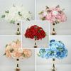 Arranjo de Mesa Bola de Flores Transfronteiriço Flor Artificial Ornamentos Decorativos Produto Acabado Atacado Alto Luxo Bola de Rosas Flor de Mesa para Casamento Bola de Flores Grande