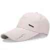 Boné de Baseball com Aba Longa, Chapéu de Sol para Viagem ao Ar Livre, Chapéu de Algodão Casual, Boné Estampado com Letras, Boné de Aba