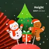 Xuan Ran Copyright Decoración de Pastel para Hornear en Navidad Árbol de Navidad Muñeco de Nieve Tren Reno Enchufe Mesa de Postres para Fiesta Adorno