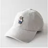 Gorra de Béisbol Suave Bordada con Oso de Dibujos Animados de Pana para Hombres y Mujeres, Visera Solar Simple y Versátil, Gorra Pequeña con Visera que Muestra la Cara