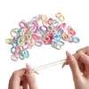 Lindos Scrunchies del Tamaño de un Pulgar para Niñas Pequeñas, Suaves con el Cabello, Bandas Elásticas de Goma, Cuerdas para el Cabello de Anillo de Toalla
