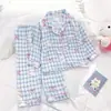 Conjunto de Pijama Infantil Nuvem de Algodão Primavera e Outono Meninas Desenho Animado Doce Roupa de Casa para Meninos Crianças Mais Velhas