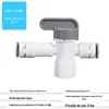 Conector rápido para purificador de água 2 pontos 3 pontos conversão máquina de água pura conexões de tubo de água conector rápido roscado atacado válvula de esfera de três vias