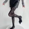 Nuevas Medias de Red Francesas Elegantes con Diseño de Planta, Flor y Pez, Medias Blancas Puras, Medias Antidesgarro, Leggings 6243