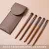 Jiaqi recomienda Juego de Brochas para Sombras de Ojos Pelo de Pony Brocha de Maquillaje Pelo Súper Suave Calidad Portátil Profesional Pelo Animal Productos Genuinos