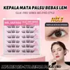 Pestañas Postizas de Dibujos Animados de Seis Filas, Sin Pegamento, No Necesitan Quitarse, Autoadhesivas Estilo Natural de Racimos Individuales, Populares entre Grupos Femeninos, Superventas Transfronterizo