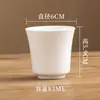 Xícara de Chá Xícara Única Xícara de Aroma Kung Fu Conjunto de Chá de Cerâmica Pessoal Douli Dehua Doméstico Conjunto de Chá Kung Fu de Jade