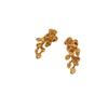 Aretes de Borla Metálica con Flor de Estilo Coreano para Mujer Otoño e Invierno Aretes Elegantes Vintage para Mujer Aretes Únicos de Alta Gama que Combinan con Todo