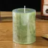 Velas Cilíndricas Coloridas Estilo Europeu com Névoa de Gelo Atacado Personalizadas Criativas High-End Sem Fumaça Românticas Decoração de Casamento Velas Pilares Transfronteiriças
