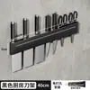 Nuevo Portacuchillos de Cocina sin Taladro Gancho Doméstico para Montar en Pared Estante Multifuncional para Palillos y Cuchillos Gris