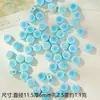 Cuentas de Cerámica Hechas a Mano Paquete de Materiales para Manualidades Redondas con Forma Especial Cuentas Sueltas Azules Sueltas Estudiante Niña Agujero Grande