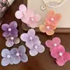 Pasador de Flor de Perla Phalaenopsis Rosa Claro Estilo Vacacional Fotografía de Playa Pinza de Pato Lateral Accesorios para el Cabello Súper de Hada para Mujeres
