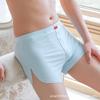 Ropa interior de una pieza sin costuras para hombre de seda helada, talla grande, estilo juvenil con personalidad, transpirable para verano, fabricante