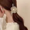 Pinza de Garra Flor de Perla para el Cabello Cantidad Múltiple Pinza de Tiburón Aire Verano Nuevo Súper Hada Estilo Coreano Sentido de Alta Gama Pasador para el Cabello para Mujeres